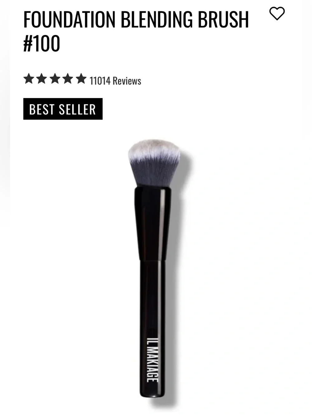 Il Makiage Foundation Blending Brush #100 NEW and Luxe Soft Scrunchie Two Items